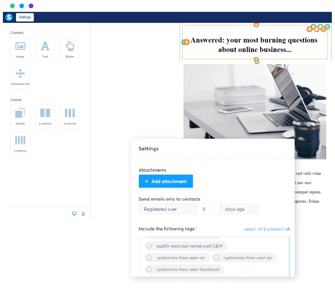Lưu được 2000 Contacts miễn phí FREE Trọn đời, Gửi Không Giới hạn Email Marketing hàng tháng